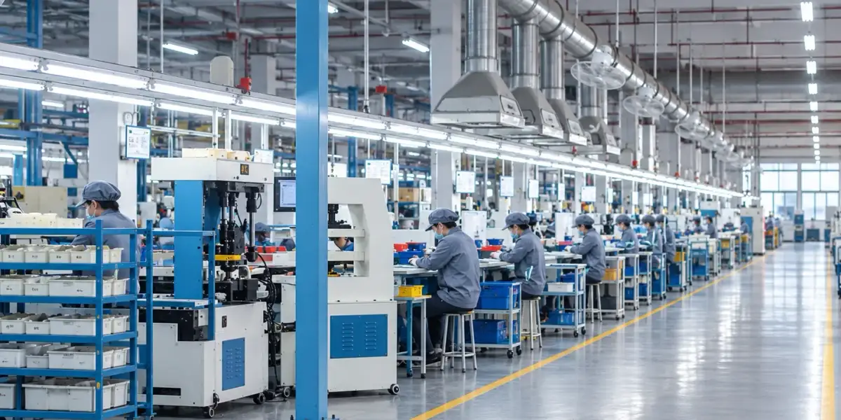 Production line at the PACT facility in Nansha, Guangzhou